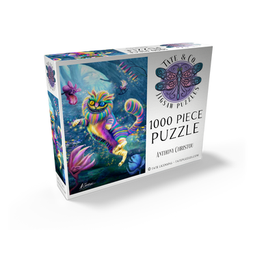 Rainbow Cheshire Cat, Alice in Wonderland - Anthony Christou 1000 Jigsaw Puzzle box view2