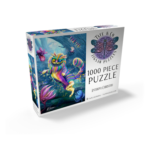 Rainbow Cheshire Cat, Alice in Wonderland - Anthony Christou 1000 Jigsaw Puzzle box view2