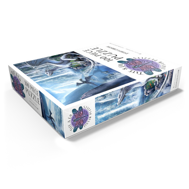 Waterfall dragons -Anthony Christou 100 Jigsaw Puzzle box view1