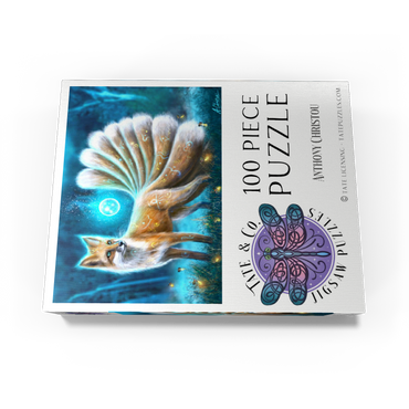 Kitsune Japanese fox -Anthony Christou 100 Jigsaw Puzzle box view3