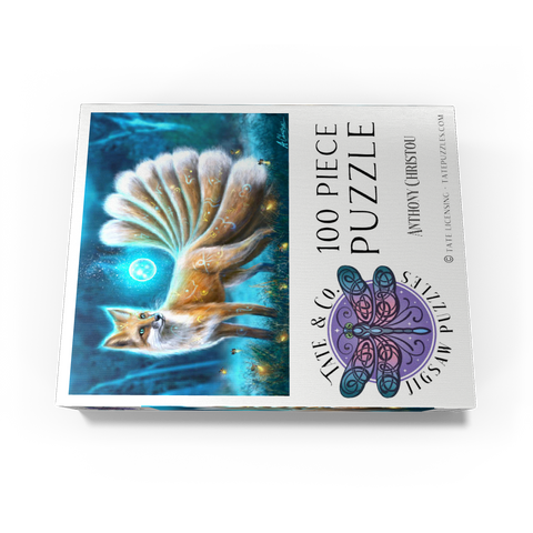 Kitsune Japanese fox -Anthony Christou 100 Jigsaw Puzzle box view3