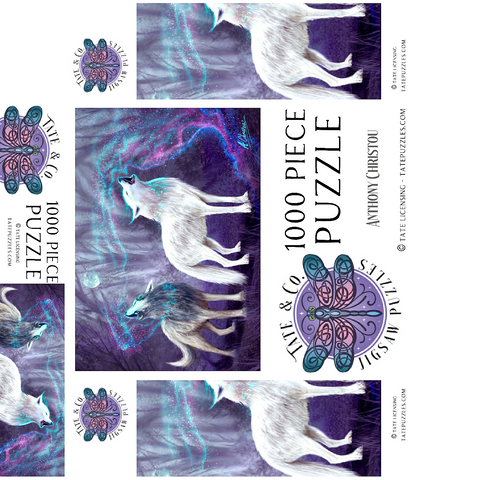 Magical Wolf Howl - Anthony Christou 1000 Jigsaw Puzzle box 3D Modell