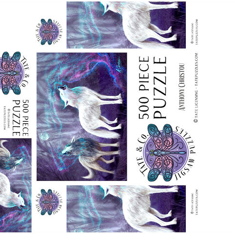 Magical Wolf Howl - Anthony Christou 500 Jigsaw Puzzle box 3D Modell