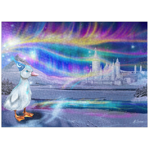 puzzleplate Quacker Jack's Duck Aurora -Anthony Christou 1000 Jigsaw Puzzle