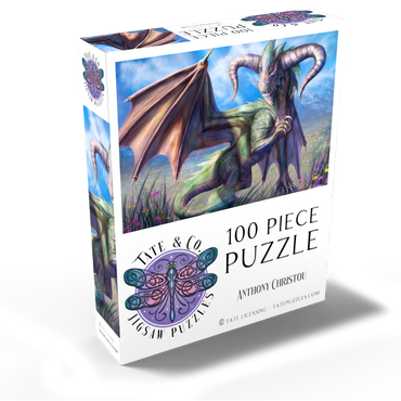 Taurus Dragon Zodiac - Anthony Christou 100 Jigsaw Puzzle box view2