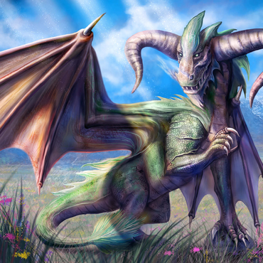 Taurus Dragon Zodiac - Anthony Christou 500 Jigsaw Puzzle 3D Modell