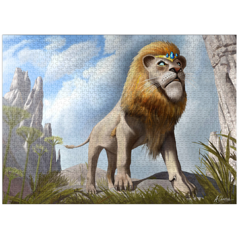 puzzleplate Lions Pride - Anthony Christou 1000 Jigsaw Puzzle