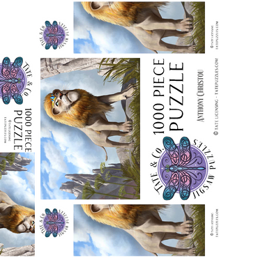 Lions Pride - Anthony Christou 1000 Jigsaw Puzzle box 3D Modell