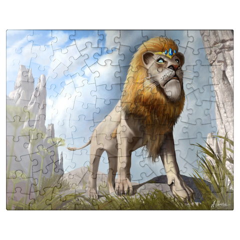 puzzleplate Lions Pride - Anthony Christou 100 Jigsaw Puzzle