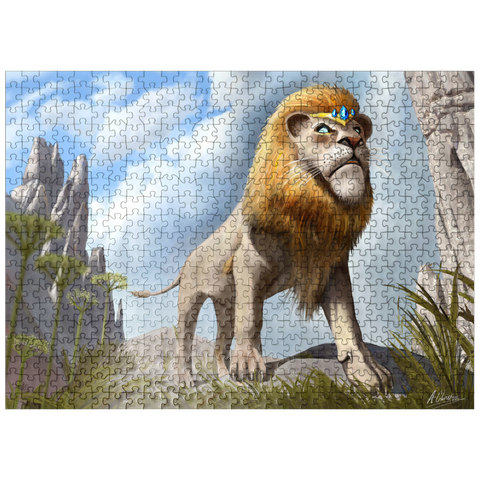 puzzleplate Lions Pride - Anthony Christou 500 Jigsaw Puzzle