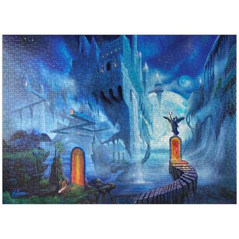 puzzleplate Ocean Dreamscape Nerostrios Landscape -Anthony Christou 1000 Jigsaw Puzzle