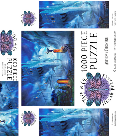 Ocean Dreamscape Nerostrios Landscape -Anthony Christou 1000 Jigsaw Puzzle box 3D Modell