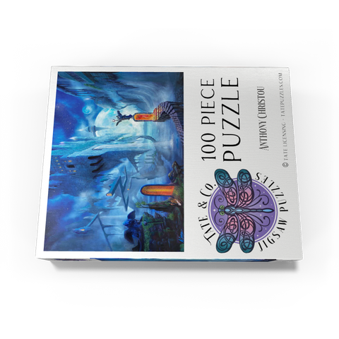 Ocean Dreamscape Nerostrios Landscape -Anthony Christou 100 Jigsaw Puzzle box view3