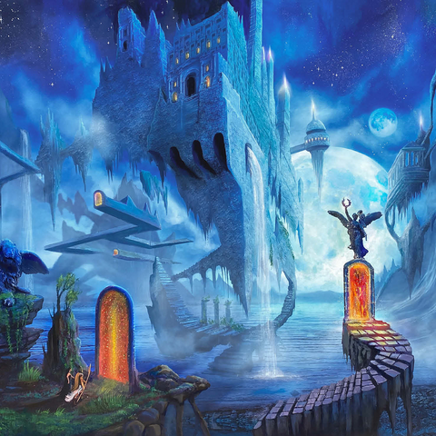 Ocean Dreamscape Nerostrios Landscape -Anthony Christou 500 Jigsaw Puzzle 3D Modell