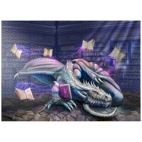 puzzleplate Helios Library Dragon - Anthony Christou 1000 Jigsaw Puzzle