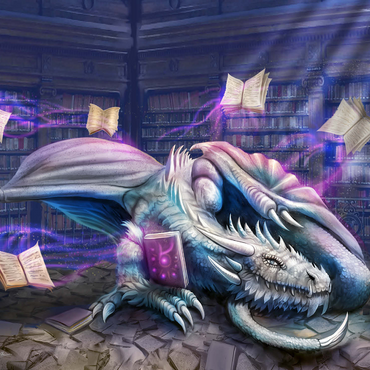 Helios Library Dragon - Anthony Christou 1000 Jigsaw Puzzle 3D Modell