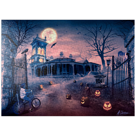 puzzleplate Halloween Horror Manor of Madness Haunted House - Anthony Christou 1000 Jigsaw Puzzle
