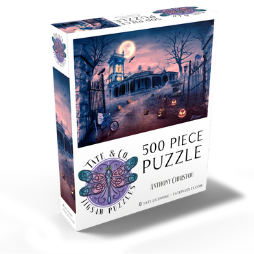 Halloween Horror Manor of Madness Haunted House - Anthony Christou 500 Jigsaw Puzzle box view2