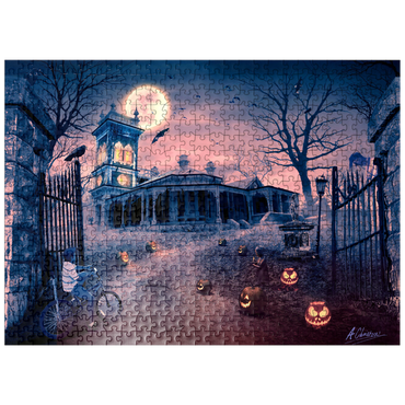 puzzleplate Halloween Horror Manor of Madness Haunted House - Anthony Christou 500 Jigsaw Puzzle