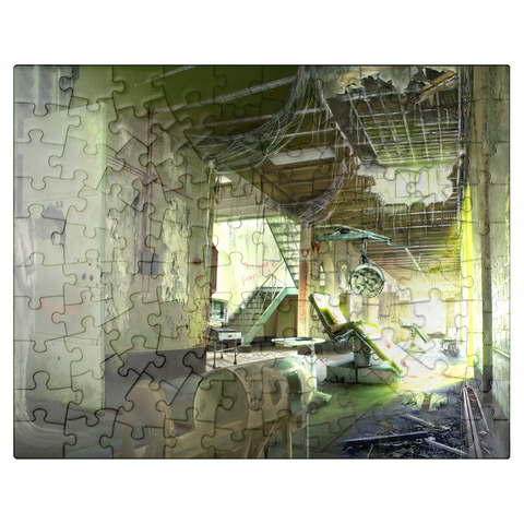 puzzleplate Echoes of Asylum Horror Halloween - Anthony Christou 100 Jigsaw Puzzle