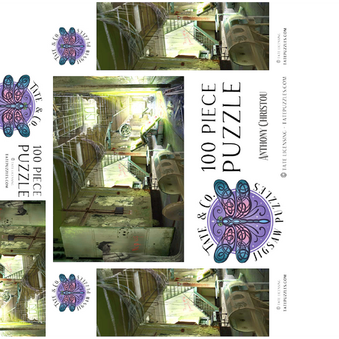 Echoes of Asylum Horror Halloween - Anthony Christou 100 Jigsaw Puzzle box 3D Modell