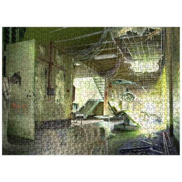 puzzleplate Echoes of Asylum Horror Halloween - Anthony Christou 500 Jigsaw Puzzle