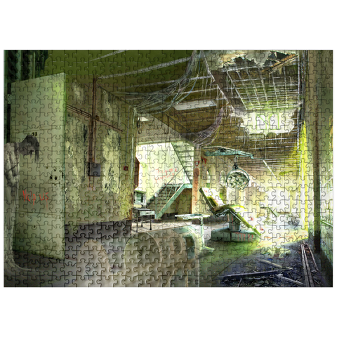 puzzleplate Echoes of Asylum Horror Halloween - Anthony Christou 500 Jigsaw Puzzle