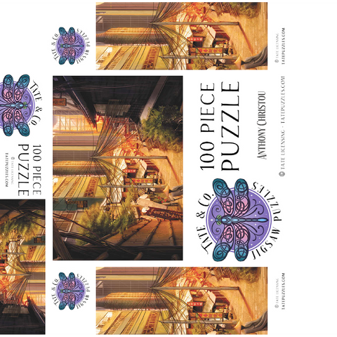 Cyberpunk Tokyo Markets Japan - Anthony Christou 100 Jigsaw Puzzle box 3D Modell