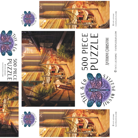 Cyberpunk Tokyo Markets Japan - Anthony Christou 500 Jigsaw Puzzle box 3D Modell