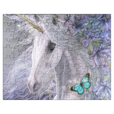 puzzleplate Lillicorn Floral Unicorn - Laurie Prindle 100 Jigsaw Puzzle
