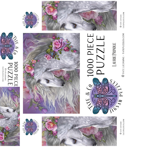 Summer Rose Horse - Laurie Prindle 1000 Jigsaw Puzzle box 3D Modell