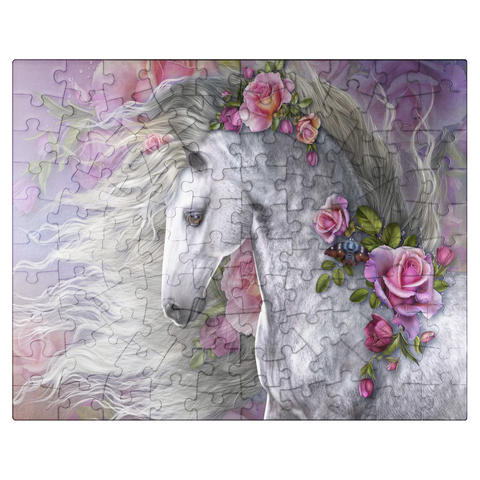 puzzleplate Summer Rose Horse - Laurie Prindle 100 Jigsaw Puzzle