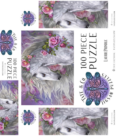 Summer Rose Horse - Laurie Prindle 100 Jigsaw Puzzle box 3D Modell