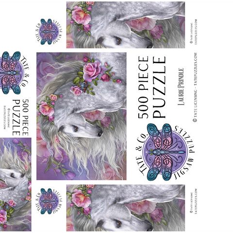 Summer Rose Horse - Laurie Prindle 500 Jigsaw Puzzle box 3D Modell