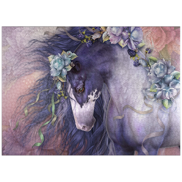 puzzleplate Spring Blossom Horse - Laurie Prindle 1000 Jigsaw Puzzle