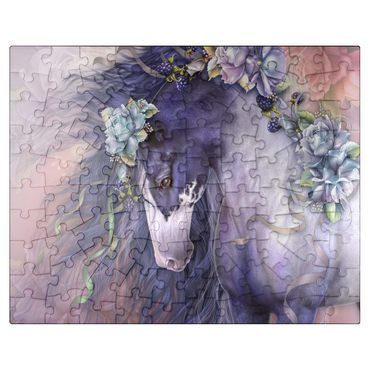 puzzleplate Spring Blossom Horse - Laurie Prindle 100 Jigsaw Puzzle