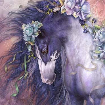 Spring Blossom Horse - Laurie Prindle 100 Jigsaw Puzzle 3D Modell