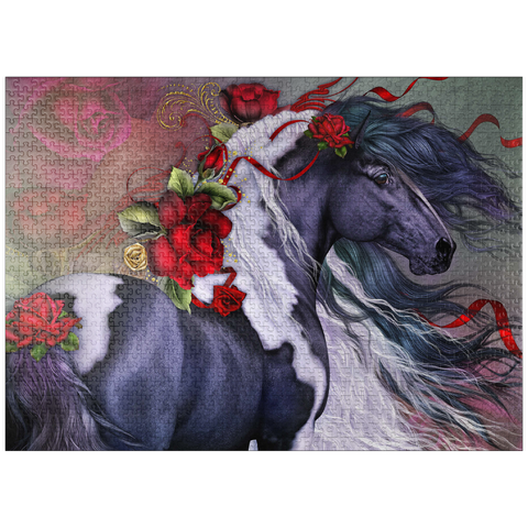 puzzleplate Gypsy Rose Horse - Laurie Prindle 1000 Jigsaw Puzzle