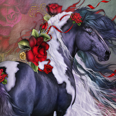 Gypsy Rose Horse - Laurie Prindle 100 Jigsaw Puzzle 3D Modell