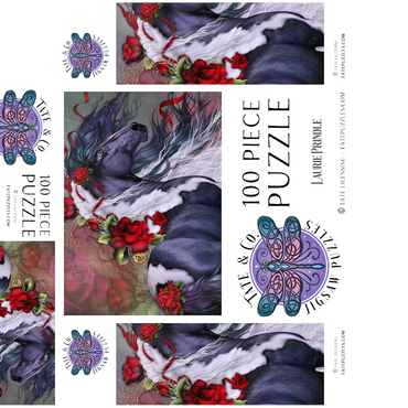 Gypsy Rose Horse - Laurie Prindle 100 Jigsaw Puzzle box 3D Modell