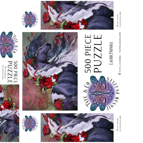 Gypsy Rose Horse - Laurie Prindle 500 Jigsaw Puzzle box 3D Modell