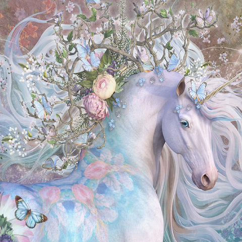 Spring Equinox Horse - Laurie Prindle 100 Jigsaw Puzzle 3D Modell