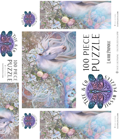 Spring Equinox Horse - Laurie Prindle 100 Jigsaw Puzzle box 3D Modell