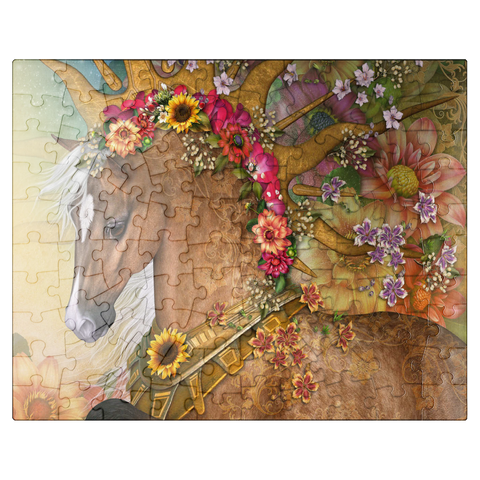 puzzleplate Summer Sunshine Horse - Laurie Prindle 100 Jigsaw Puzzle