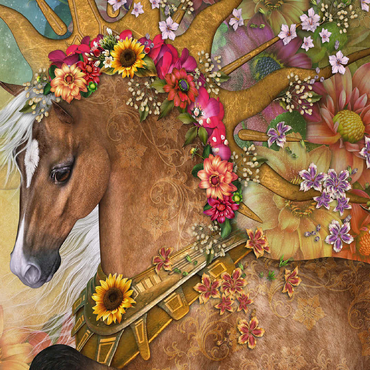 Summer Sunshine Horse - Laurie Prindle 100 Jigsaw Puzzle 3D Modell