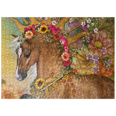puzzleplate Summer Sunshine Horse - Laurie Prindle 500 Jigsaw Puzzle
