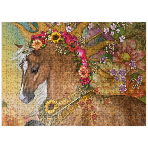 puzzleplate Summer Sunshine Horse - Laurie Prindle 500 Jigsaw Puzzle