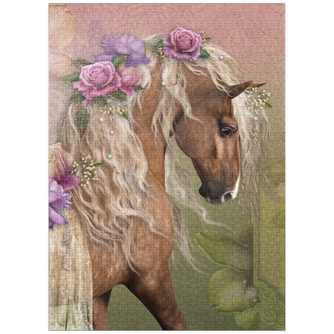 puzzleplate Beau Cheval Horse - Laurie Prindle 1000 Jigsaw Puzzle