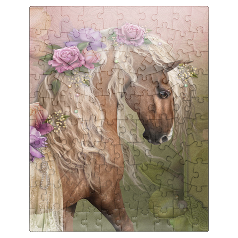 puzzleplate Beau Cheval Horse - Laurie Prindle 100 Jigsaw Puzzle