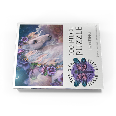 MoonFlower Horse - Laurie Prindle 100 Jigsaw Puzzle box view3